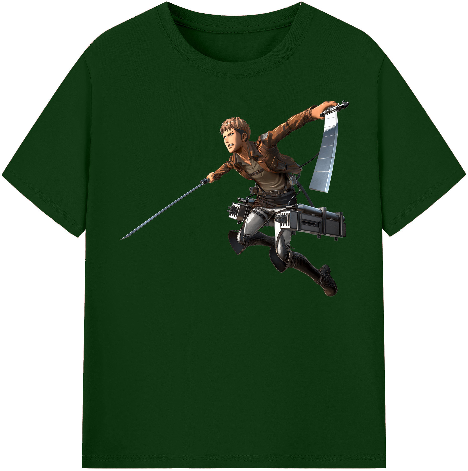 （画像用） 進撃の巨人 ジャン・キルシュタイン Attack on Titan Jean Kirstein 綿100％半袖Tシャツ（フロントプリント）